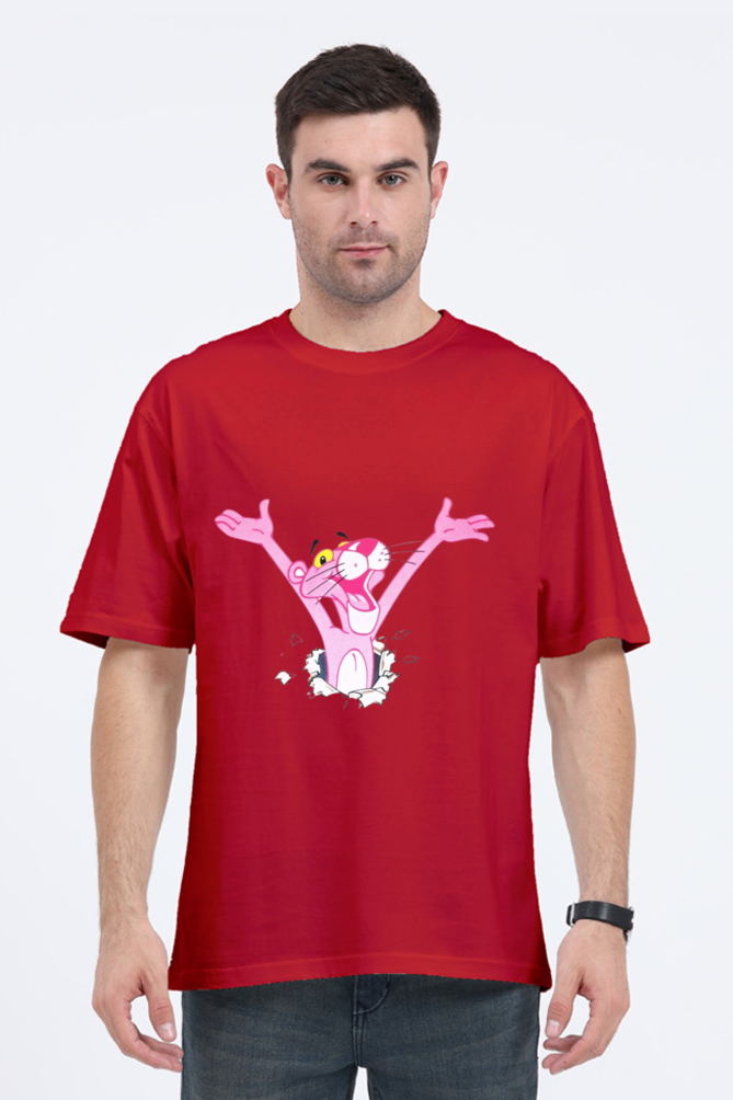 The Pink Panther Print Oversized T Shirt