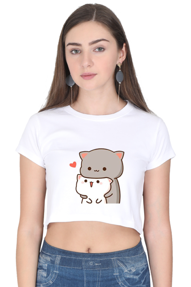 Cats Crop Top