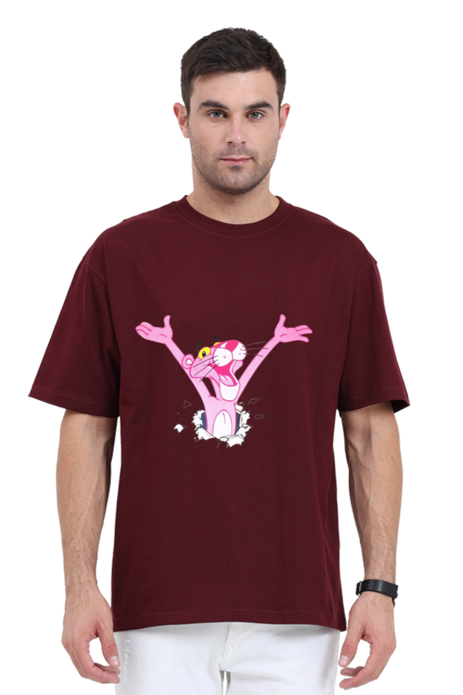 The Pink Panther Print Oversized T Shirt