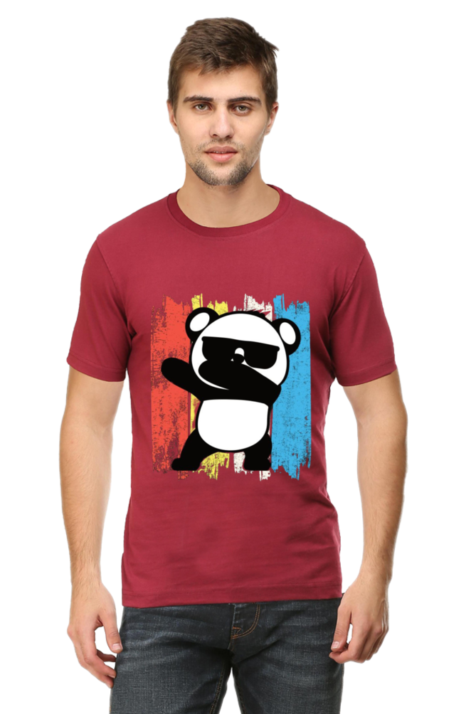 Panda Print - Regular T-Shirt For Men