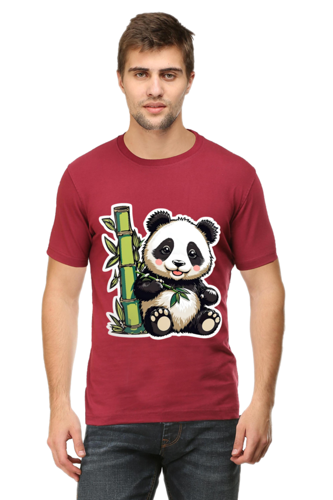 Panda Print - Regular T-Shirt For Men