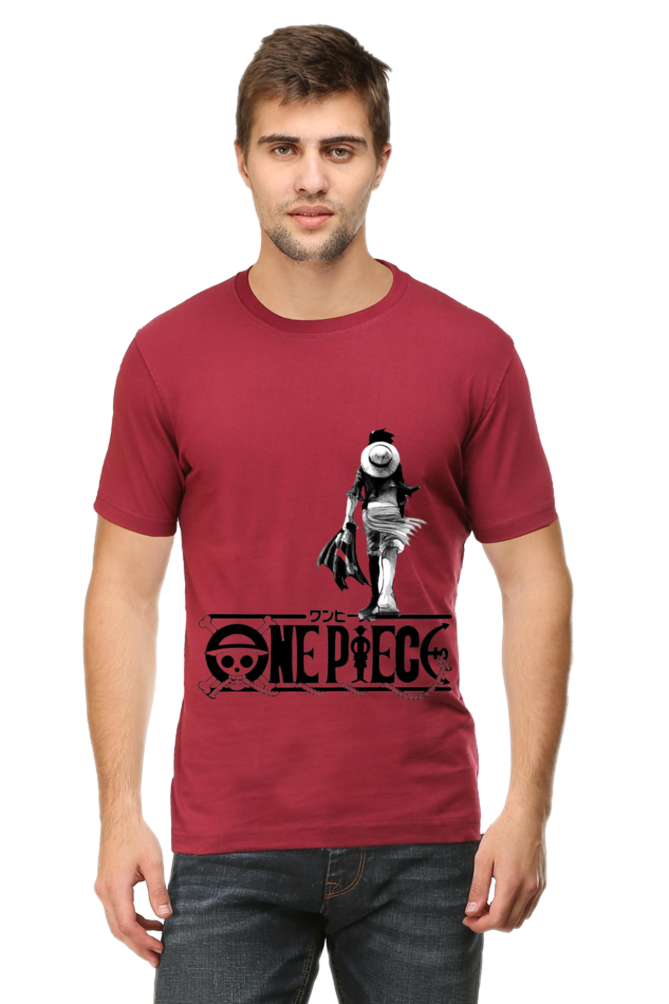 Monkey D. Luffy Walking Regular T-Shirt For Men