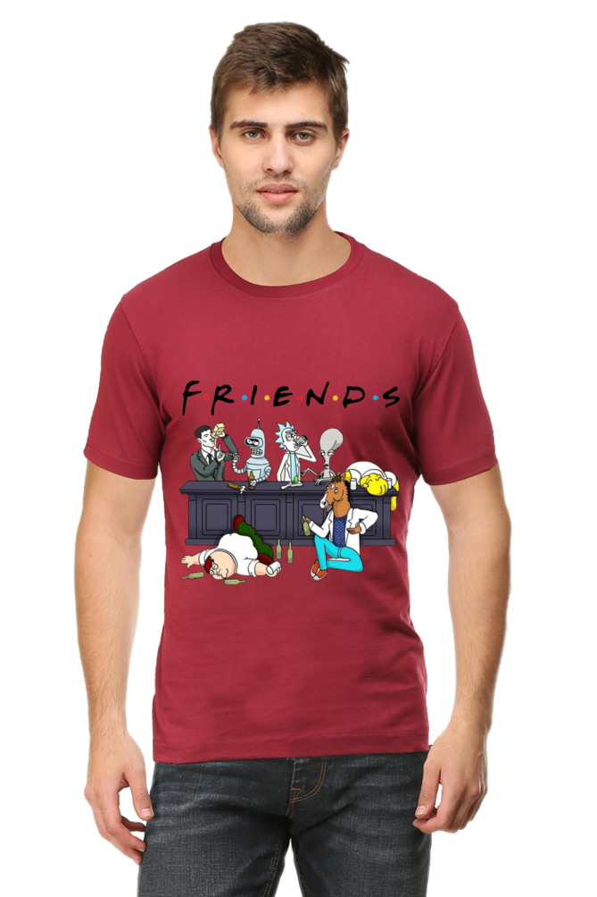 The Simpsons Friends - Regular T-Shirt For Men