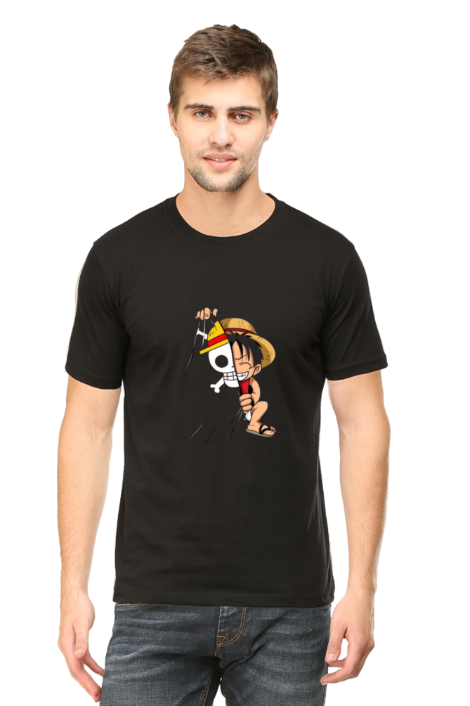 One Piece Hide Regular T-Shirt For Men