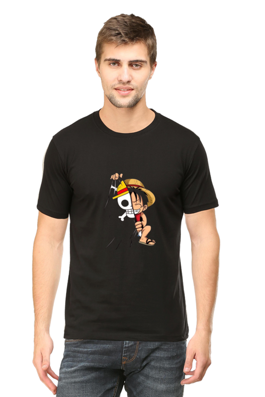 One Piece Hide Regular T-Shirt For Men