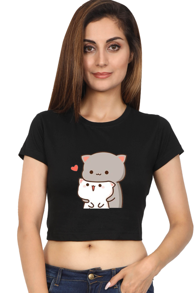 Cats Crop Top