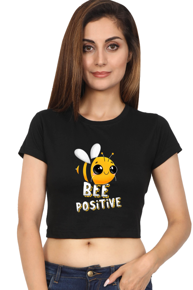 Bee Positive Crop Top