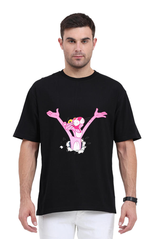 The Pink Panther Print Oversized T Shirt