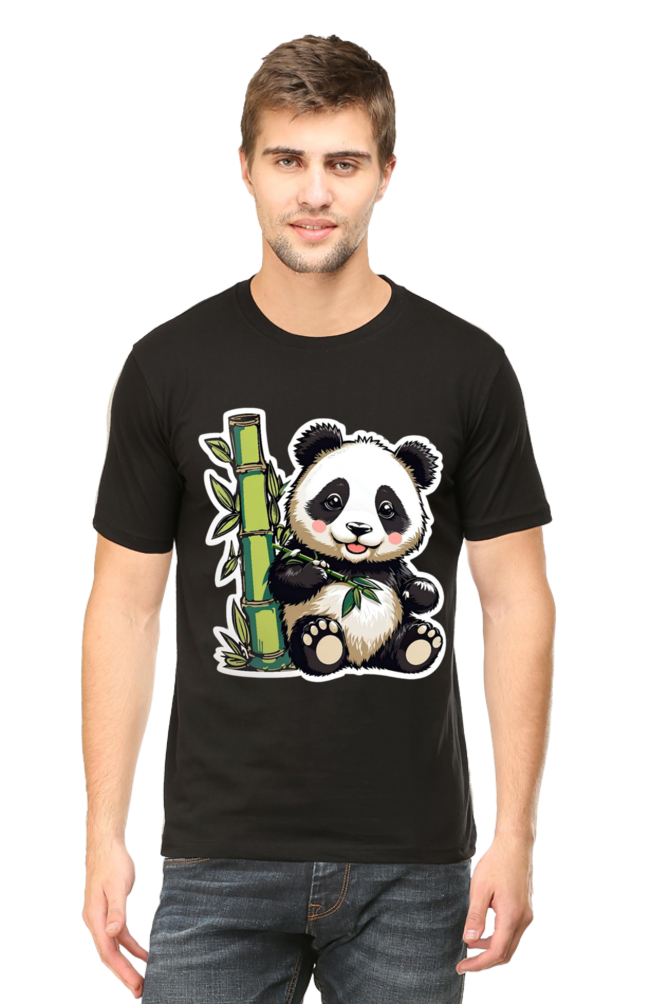 Panda Print - Regular T-Shirt For Men