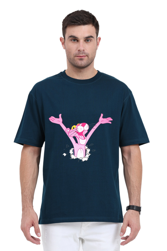 The Pink Panther Print Oversized T Shirt