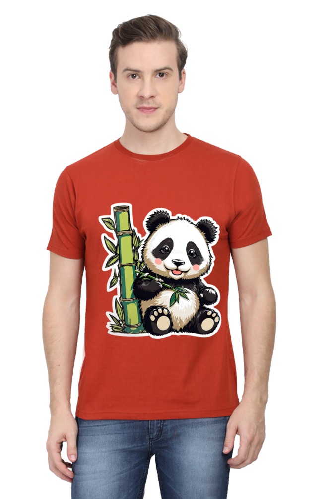 Panda Print - Regular T-Shirt For Men