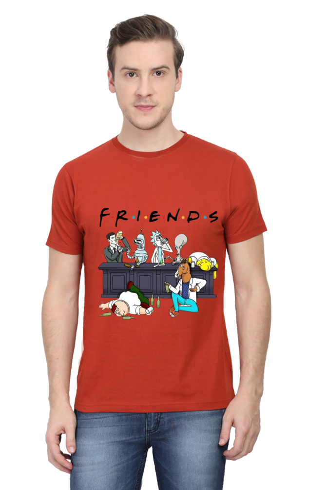 The Simpsons Friends - Regular T-Shirt For Men