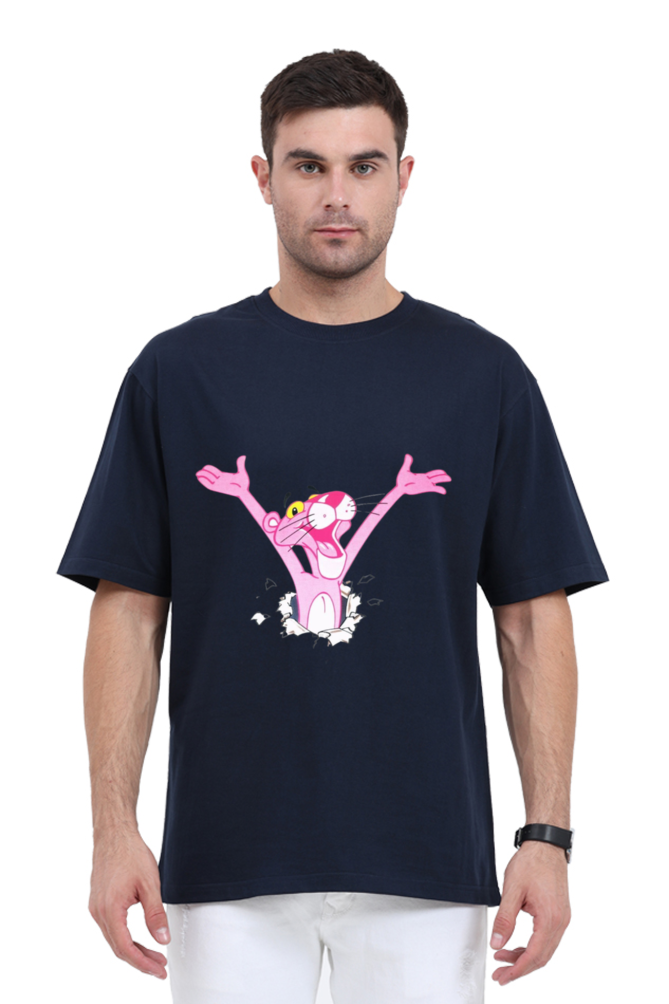 The Pink Panther Print Oversized T Shirt