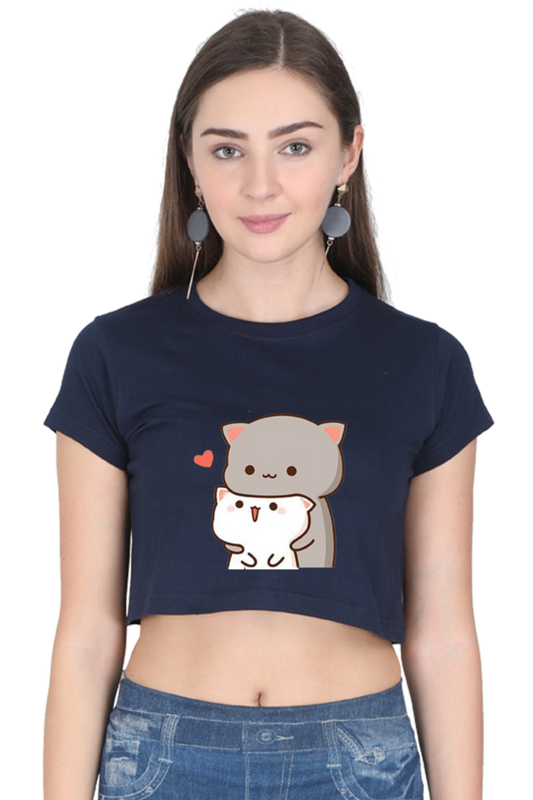 Cats Crop Top