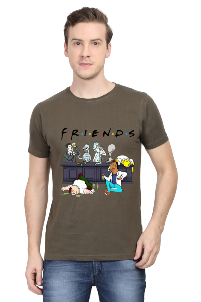 The Simpsons Friends - Regular T-Shirt For Men