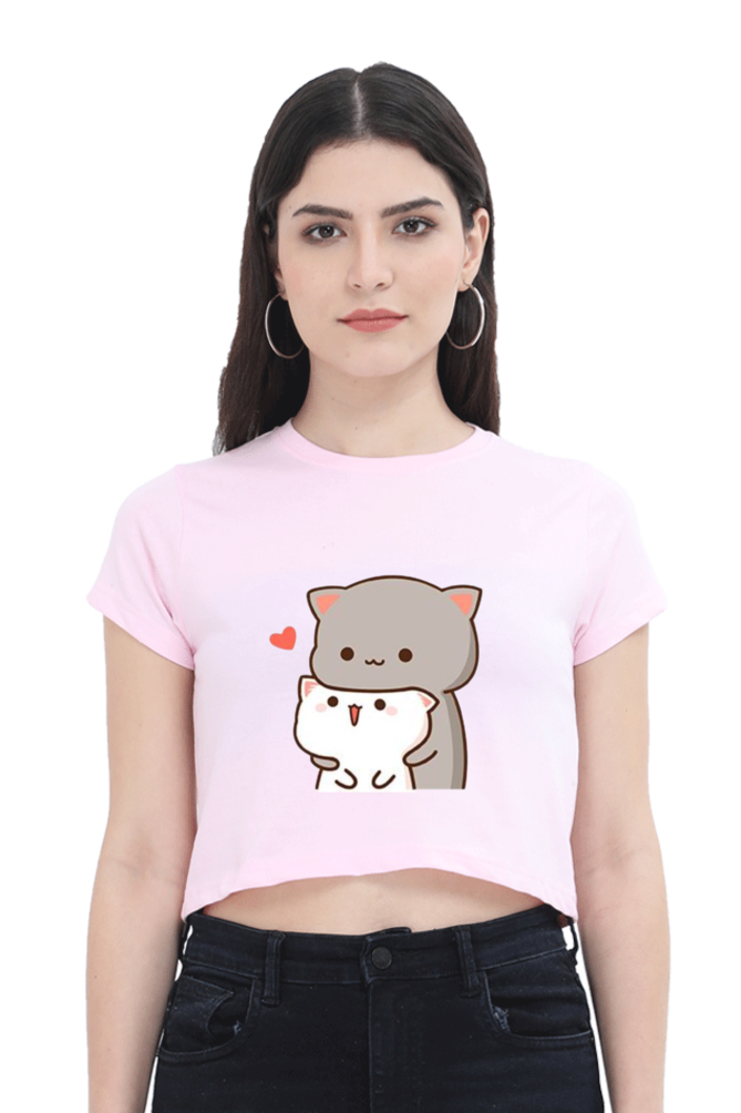 Cats Crop Top