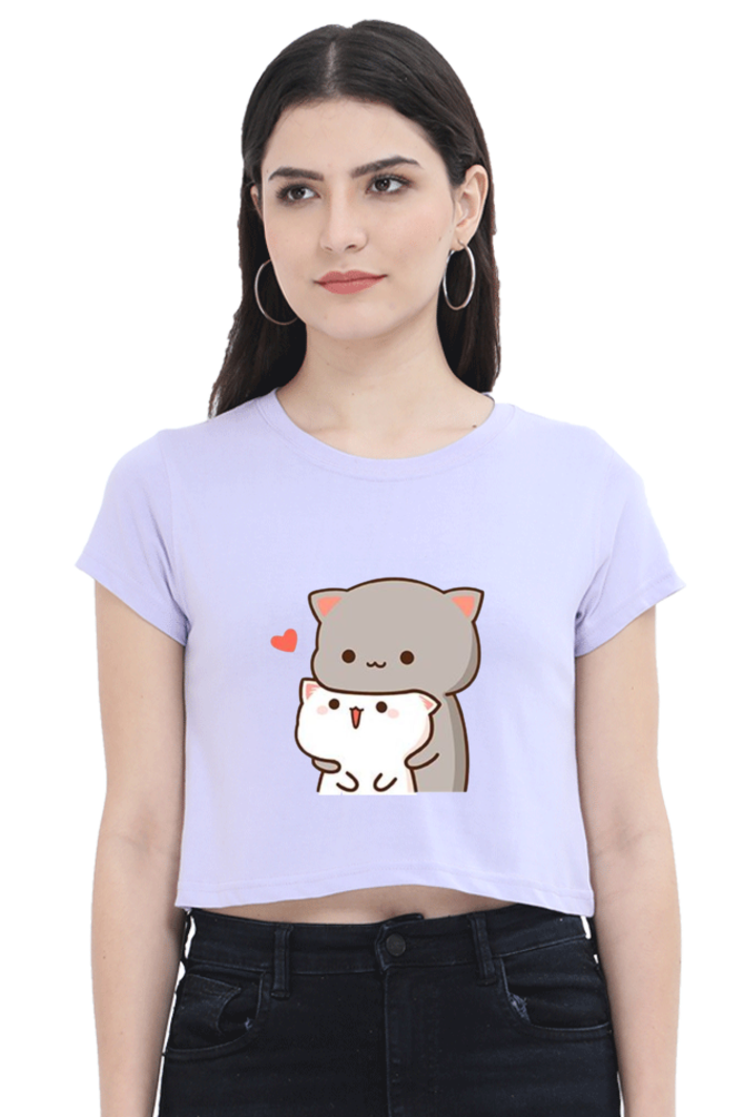 Cats Crop Top