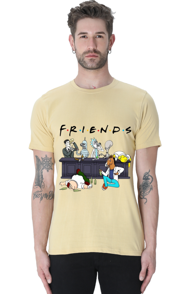 The Simpsons Friends - Regular T-Shirt For Men