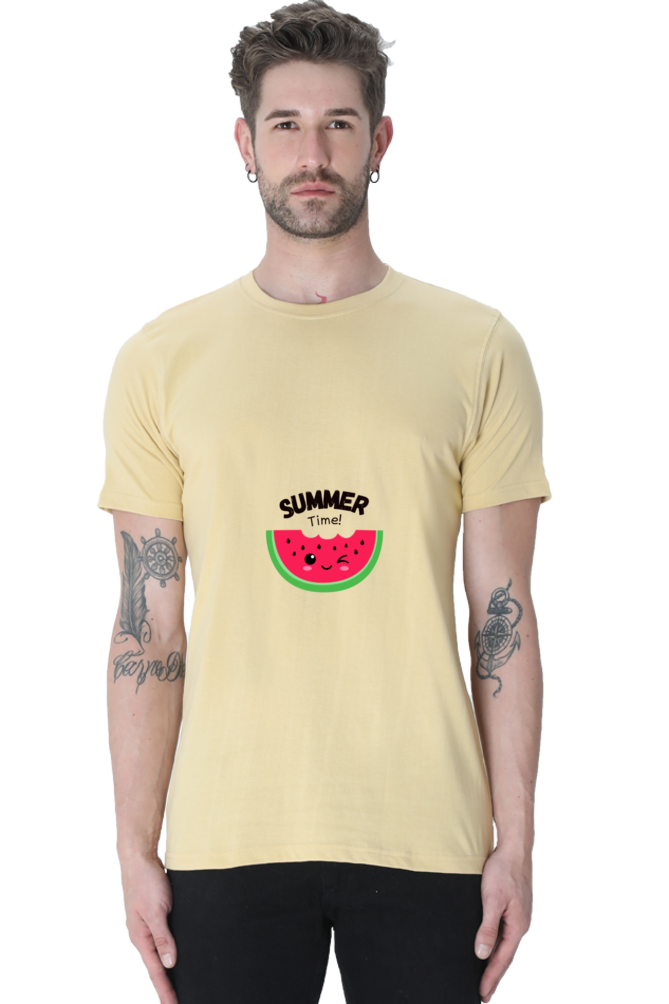 Summer Time Regular T-Shirt For Men