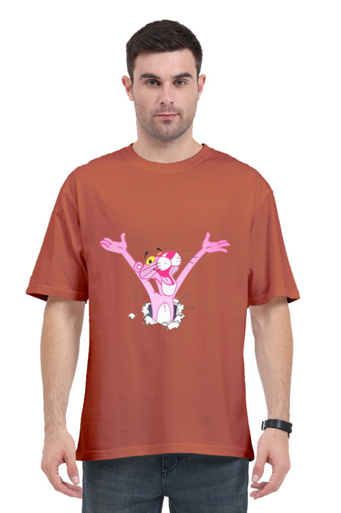 The Pink Panther Print Oversized T Shirt