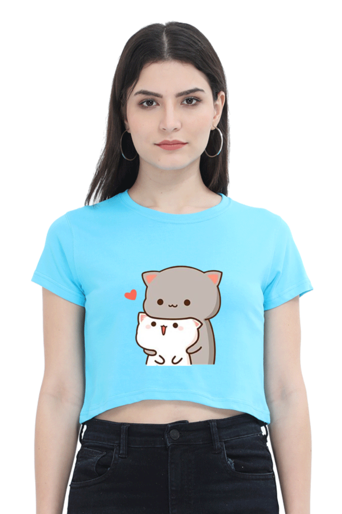 Cats Crop Top