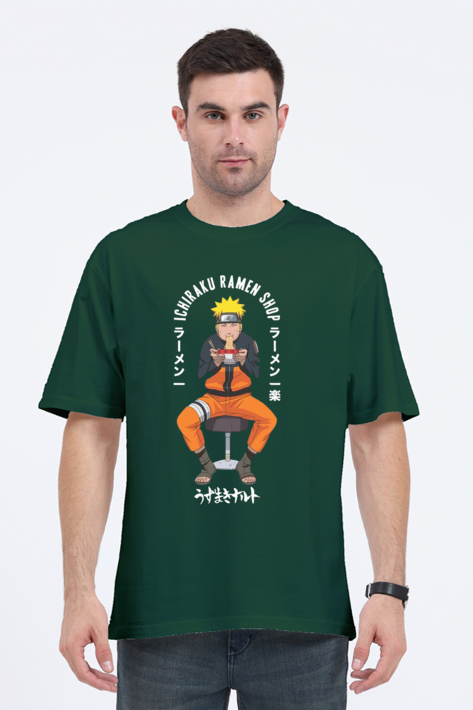 Naruto Eating Ramen - Oversized T Shirt